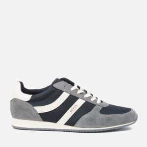 BOSS Orange Men s Orland Runn Nylon Trainers Medium Grey Allsole