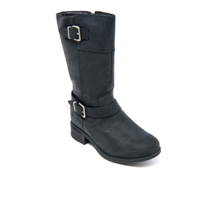 UGG Women s Tisdale Buckle Biker Boots Black Allsole