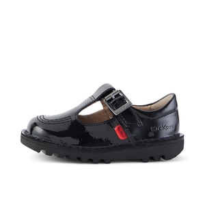 Infant Girls Kick T-Bar Patent Leather Black - 6