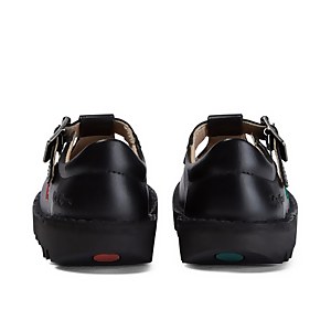 Infant Girls Kick T Bar Leather Black