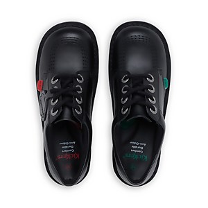 Junior Unisex Kick Lo Leather Black