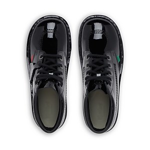 Youth Unisex Kick Hi Patent Leather Black
