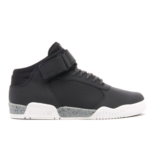 Supra Men s Ellington Strap Mid Top Trainers Black Mens Footwear Zavvi