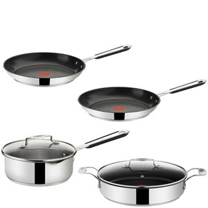 Tefal Jamie Oliver Quick & Easy Stainless Steel 4 Piece Pan Set