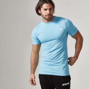Seamless Short-Sleeve T-Shirt - S - Light Blue