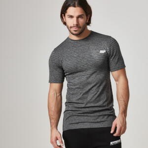 Seamless Short-Sleeve T-Shirt - S - Black