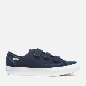 Vans Men s Prison Issue Canvas Triple Velcro Trainers Dress Blues True White TheHut