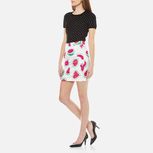 【関税&送料込】Moschino Heart Skirt moschino-black-and-red-heart-