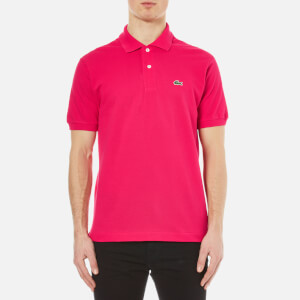 Lacoste Men s Short Sleeve Pique Polo Shirt Fuchsia Coggles