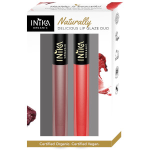 INIKA Naturally Delicious Lip Glaze Duo