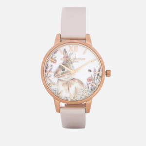 Olivia Burton Women s Woodland Bunny Nude and Gold Watch Gold Coggles