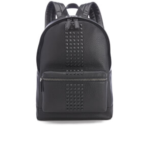 Michael Kors Men s Bryant Pebble Leather Studded Backpack Black