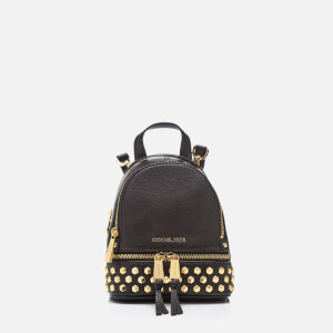 MICHAEL MICHAEL KORS Women s Rhea Zip Studded XS Messenger Backpack Black Coggles