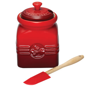 Le Creuset Stoneware Berry Jam Jar Spreader Cerise IWOOT UK