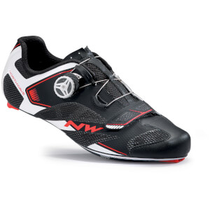 Northwave Sonic 2 Plus Cycling Shoes Black White Red ProBikeKit UK