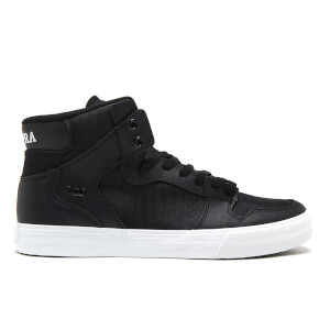 Supra mens vaider low trainers black/white hot sale