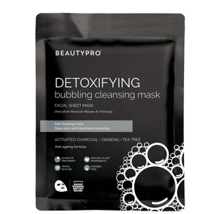 Mascarilla detoxificante limpiadora con espuma y carbón activado de BeautyPro