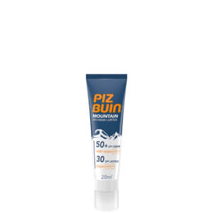 Crema solar y barra de labios Mountain de Piz Buin - FPS 50+ muy alto 50 ml