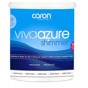 Caronlab Viva Azure Shimmer Microwaveable Strip Wax 800ml