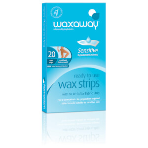 Waxaway By Caron Ready To Use Sensitive Wax Strips Body 20Pk