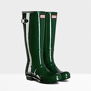 Womens green hunter wellies 2025