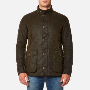 Barbour Men s Leeward Wax Jacket Olive
