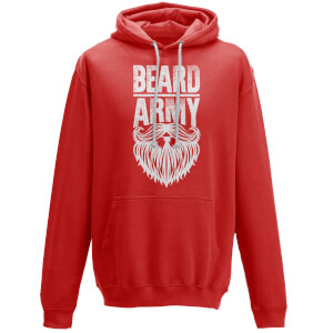 Beard Army Men's Red Insignia Hoodie
