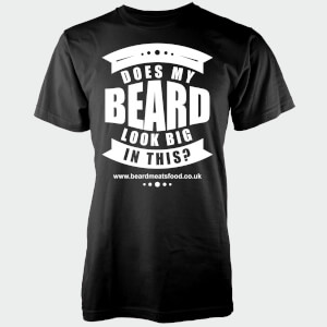 Does My Beard Look Big In This Men's Black T-Shirt