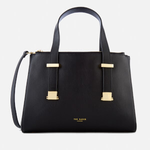 Ted Baker Women s Ameliee Adjustable Handle Small Grain Tote Bag Black