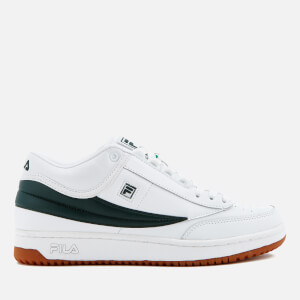 FILA Men s T1 Mid Trainers White Sycamore Gum Allsole
