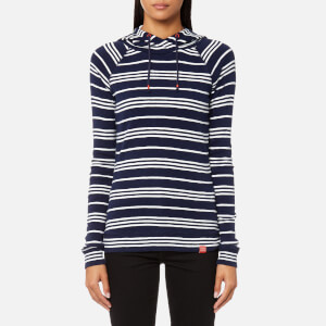 Joules Women s Marlston Hooded Sweatshirt French Navy Stripe TheHut