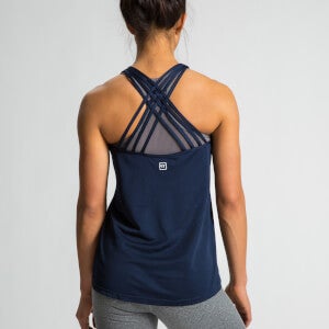 Crossback Tank Top - Navy | IdealFit