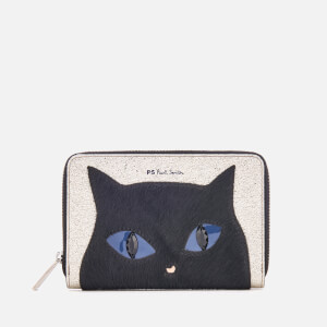PS by Paul Smith Women's Silver Cat Zip Around Purse - Silver