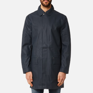 Hunter Men s Original Rubberised Raincoat Navy