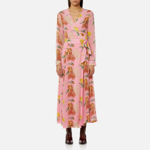 Ganni Women s Marceau Georgette Dress Sea Pink Coggles