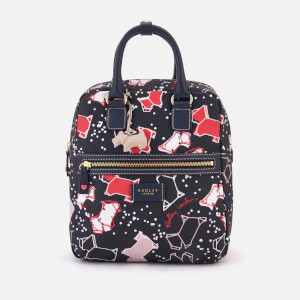 Radley Women s Speckle Dog Medium Zip Top Backpack Ink
