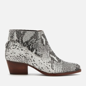 Hudson London Women s Ernest Snake Ankle Boots Grey Allsole