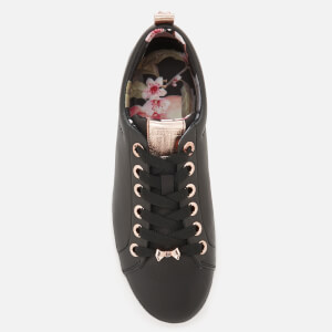 Ted Baker Women s Kellei Leather Cupsole Trainers Black Allsole