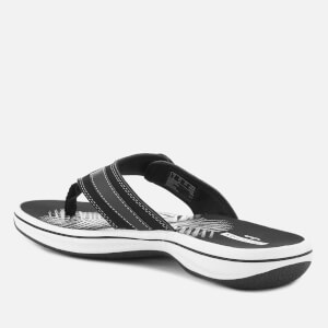 Clarks Women s Brinkley Sea Toe Post Sandals Black Allsole