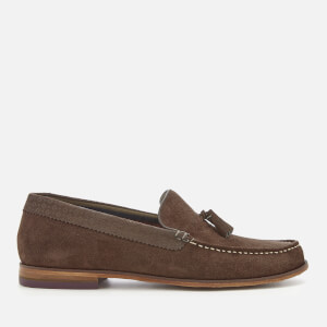 Ted Baker Men s Dougge 2 Suede Tassel Loafers Dark Brown Allsole