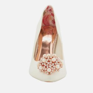 Ted Baker Women s Peetch 2 Satin Court Shoes Ivory Allsole