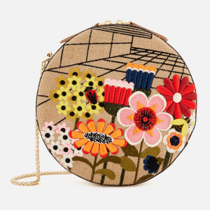 Orla Kiely Women s Embroidery Bobby Bag Natural