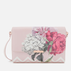 Ted Baker Emilia Palace Gardens Carry-on In Dusky Pink/rose Gold