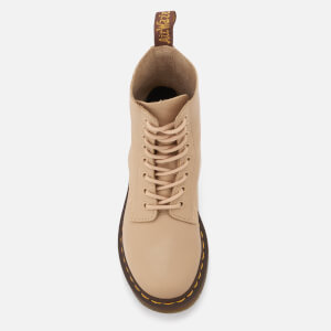 Dr. Martens Women s Pascal 8 Eye Virginia Leather Boots Nude