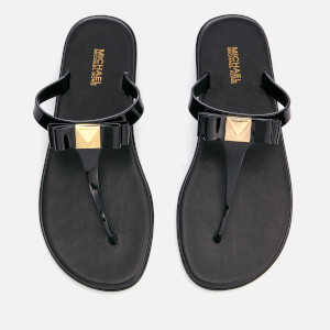 MICHAEL MICHAEL KORS Women s Caroline Jelly Toe Post Sandals Black Allsole