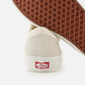 Vans old skool vintage white online rococco red