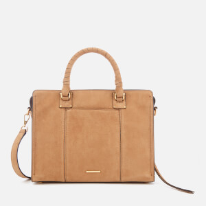 Rebecca Minkoff Women's Bree Medium Top Zip Satchel - Almond