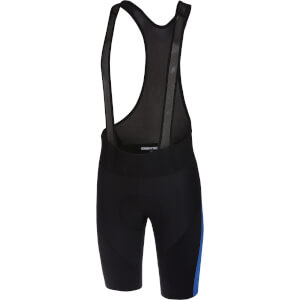 Castelli Velocissimo IV Bib Shorts Black Surf Blue ProBikeKit