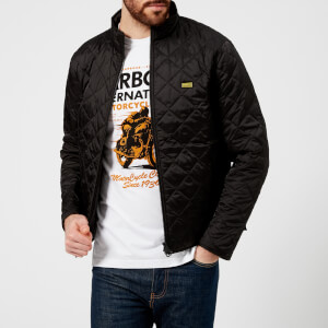 Barbour international men's gear slim fit quilted jacket sale