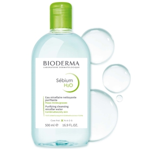 BIODERMA Sébium H2O Purifying Micellar Water Cleanser for Oily Skin 500ml